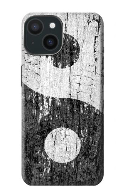 S2489 Yin Yang Wood Graphic Printed Case For iPhone 15