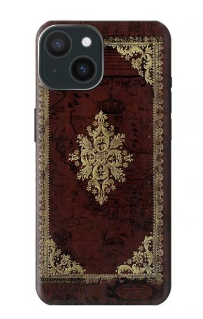 S3014 Vintage Map Book Cover Case For iPhone 15