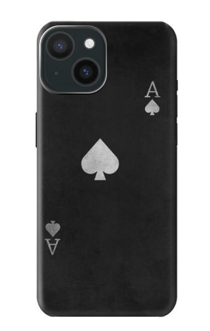 S3152 Black Ace of Spade Case For iPhone 15