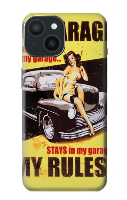 S3198 My Garage Pinup Girl Case For iPhone 15