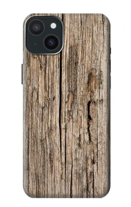 S0600 Wood Graphic Printed Case For iPhone 15 Plus