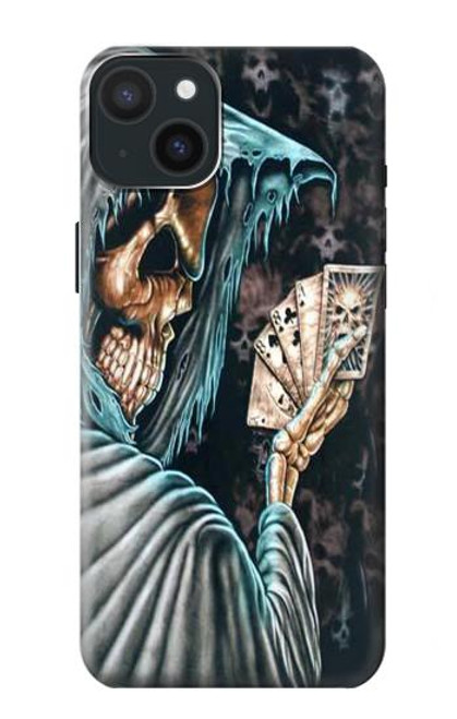 S0748 Grim Reaper Death Poker Case For iPhone 15 Plus