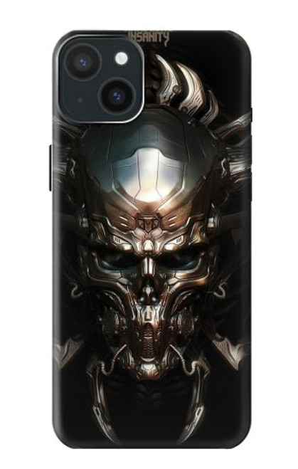 S1027 Hardcore Metal Skull Case For iPhone 15 Plus