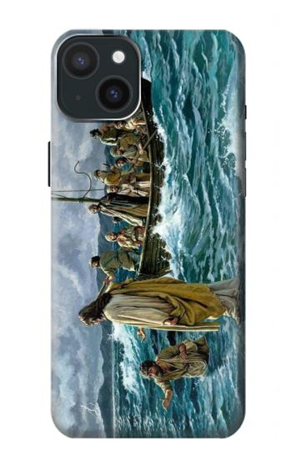 S1722 Jesus Walk on The Sea Case For iPhone 15 Plus