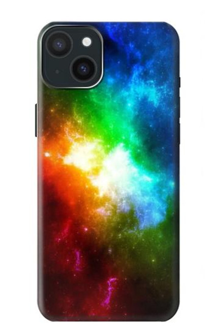 S2312 Colorful Rainbow Space Galaxy Case For iPhone 15 Plus