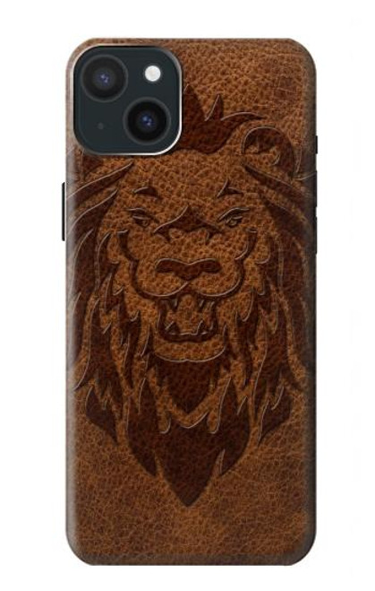S2529 Leo Zodiac Tattoo Brown Graphic Print Case For iPhone 15 Plus