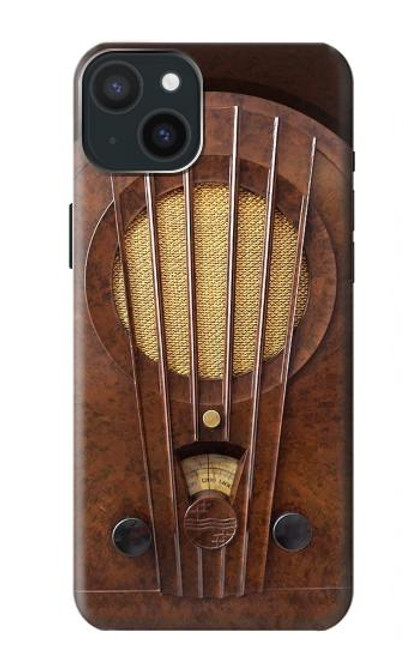 S2655 Vintage Bakelite Deco Radio Case For iPhone 15 Plus