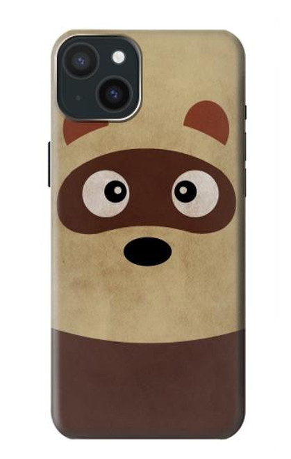 S2825 Cute Cartoon Raccoon Case For iPhone 15 Plus