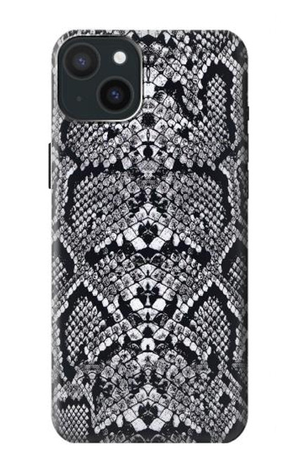 S2855 White Rattle Snake Skin Graphic Printed Case For iPhone 15 Plus