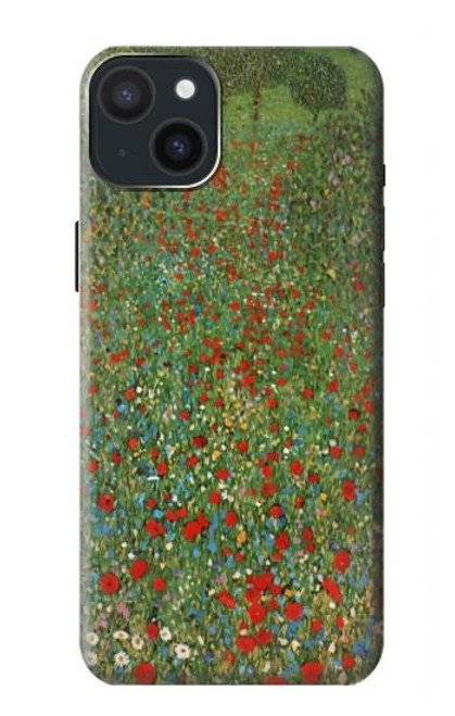 S2872 Gustav Klimt Poppy Field Case For iPhone 15 Plus
