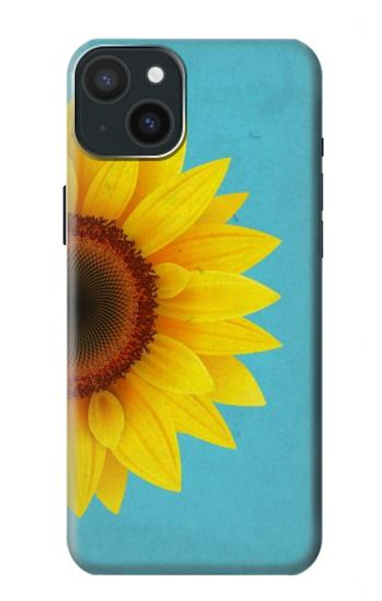 S3039 Vintage Sunflower Blue Case For iPhone 15 Plus