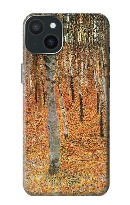 S3380 Gustav Klimt Birch Forest Case For iPhone 15 Plus