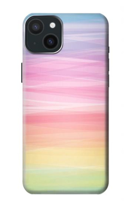 S3507 Colorful Rainbow Pastel Case For iPhone 15 Plus