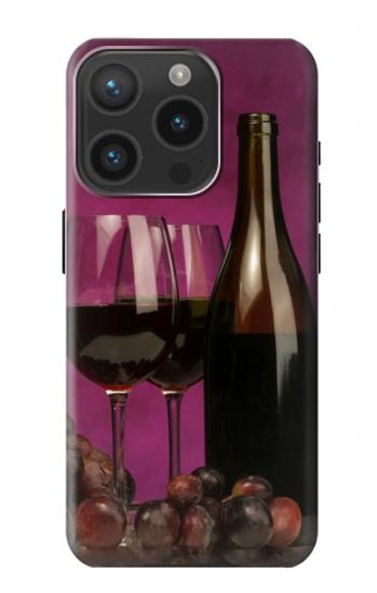 S0910 Red Wine Case For iPhone 15 Pro