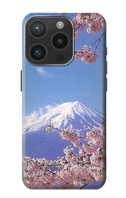 S1060 Mount Fuji Sakura Cherry Blossom Case For iPhone 15 Pro