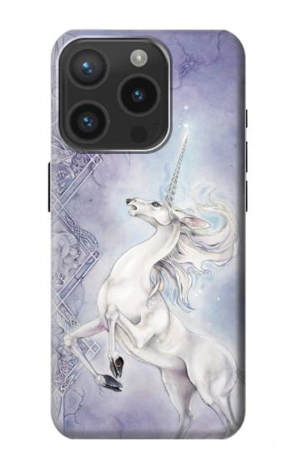 S1134 White Horse Unicorn Case For iPhone 15 Pro