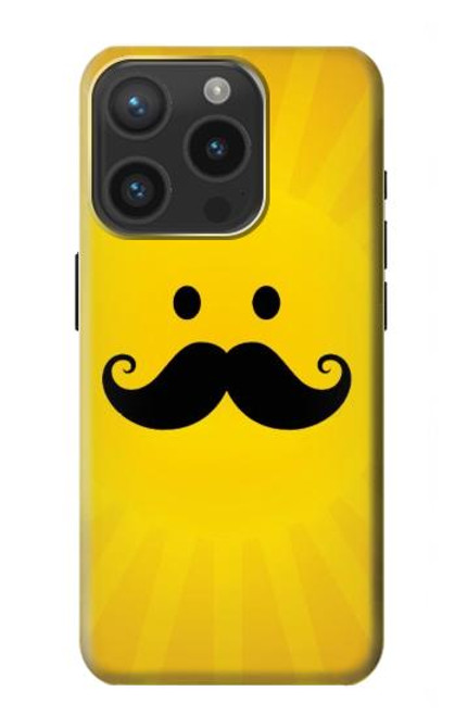 S1145 Yellow Mustache Sun Case For iPhone 15 Pro