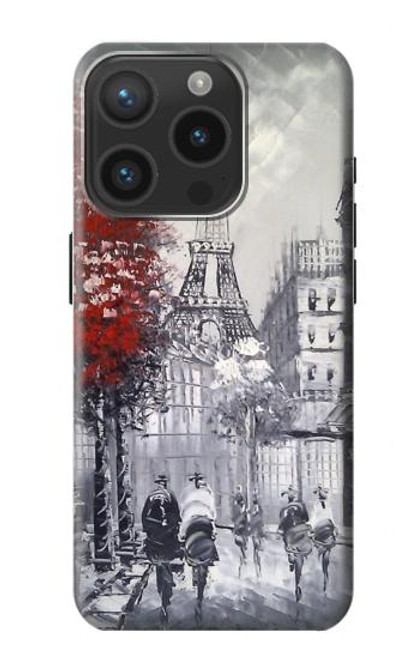 S1295 Eiffel Painting of Paris Case For iPhone 15 Pro