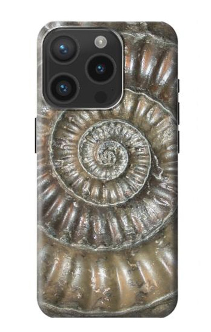 S1788 Ammonite Fossil Case For iPhone 15 Pro