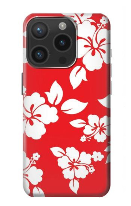 S1949 Hawaiian Hibiscus Pattern Case For iPhone 15 Pro