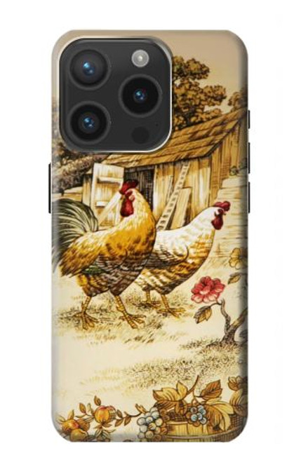 S2181 French Country Chicken Case For iPhone 15 Pro