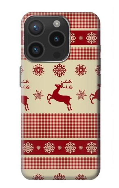 S2310 Christmas Snow Reindeers Case For iPhone 15 Pro