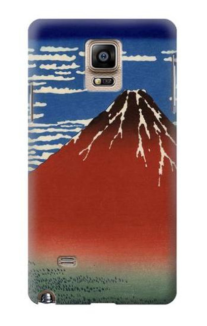 S2390 Katsushika Hokusai Red Fuji Case For Samsung Galaxy Note 4