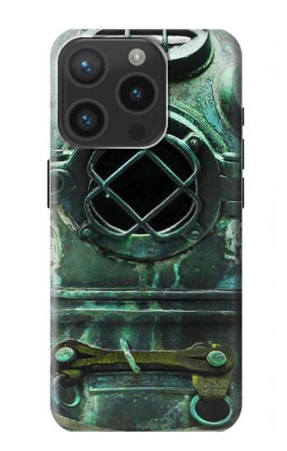 S2632 Antique Vintage Deep Sea Diver Helmet Case For iPhone 15 Pro