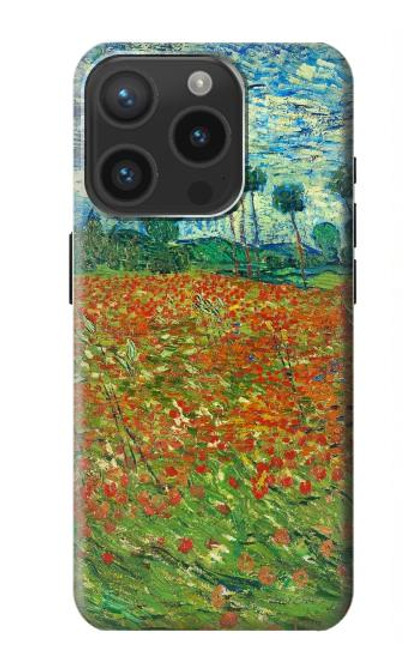 S2681 Field Of Poppies Vincent Van Gogh Case For iPhone 15 Pro