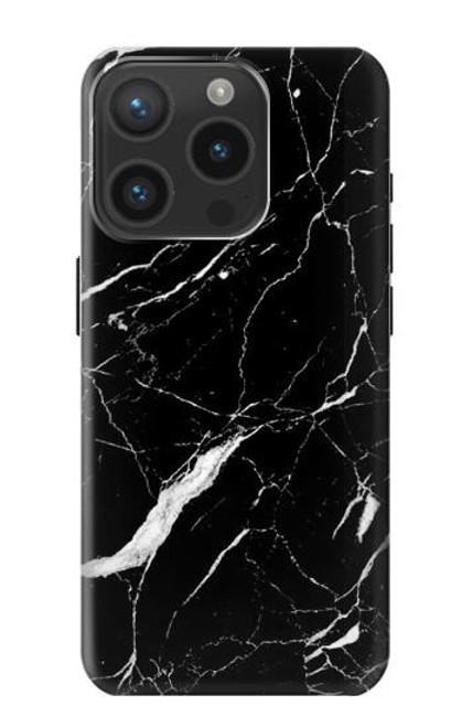 S2895 Black Marble Graphic Printed Case For iPhone 15 Pro