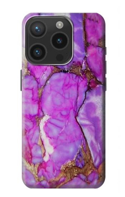 S2907 Purple Turquoise Stone Case For iPhone 15 Pro