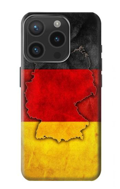 S2935 Germany Flag Map Case For iPhone 15 Pro