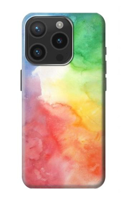 S2945 Colorful Watercolor Case For iPhone 15 Pro