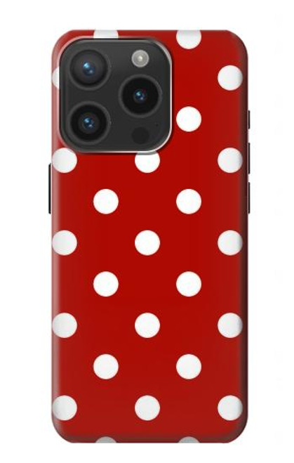 S2951 Red Polka Dots Case For iPhone 15 Pro