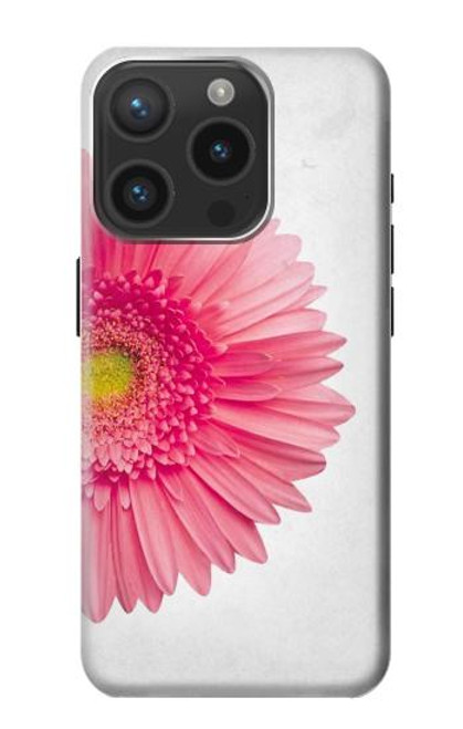 S3044 Vintage Pink Gerbera Daisy Case For iPhone 15 Pro