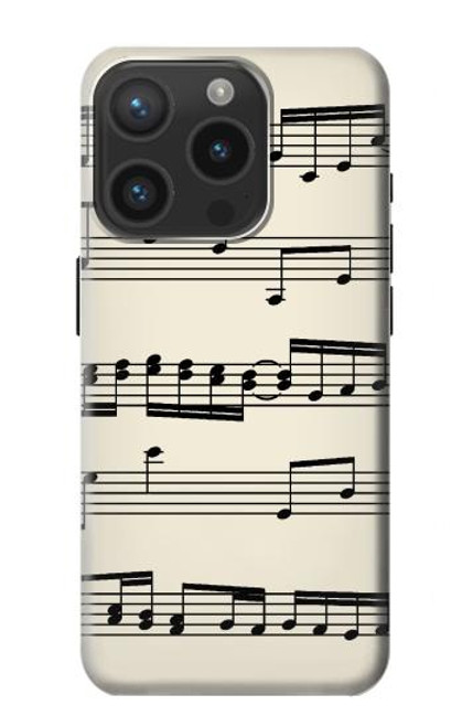S3082 Music Sheet Case For iPhone 15 Pro