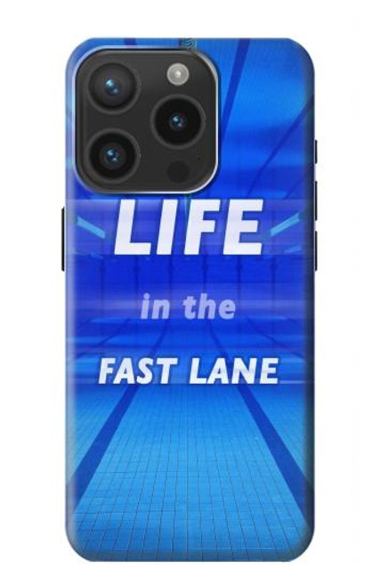 S3136 Life in the Fast Lane Swimming Pool Case For iPhone 15 Pro
