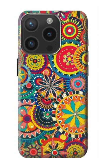 S3272 Colorful Pattern Case For iPhone 15 Pro