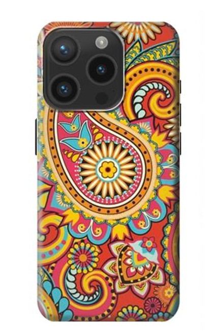 S3402 Floral Paisley Pattern Seamless Case For iPhone 15 Pro