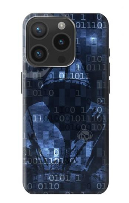 S3431 Digital Code Cyber Hacker Case For iPhone 15 Pro