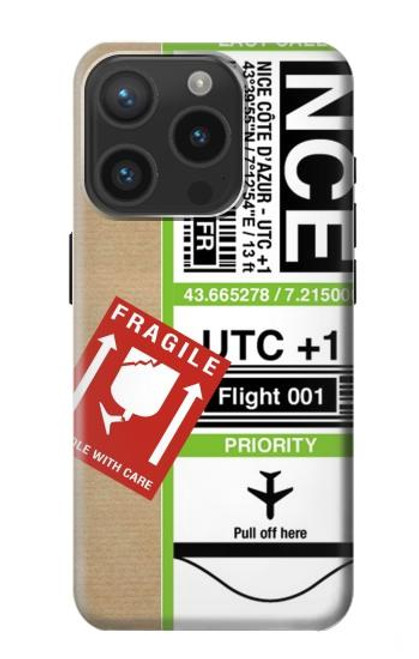 S3543 Luggage Tag Art Case For iPhone 15 Pro