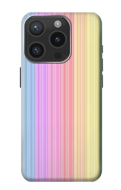 S3849 Colorful Vertical Colors Case For iPhone 15 Pro