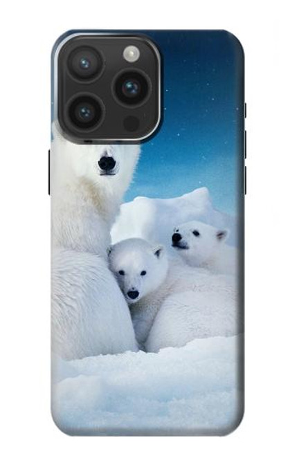 S0285 Polar Bear Family Arctic Case For iPhone 15 Pro Max