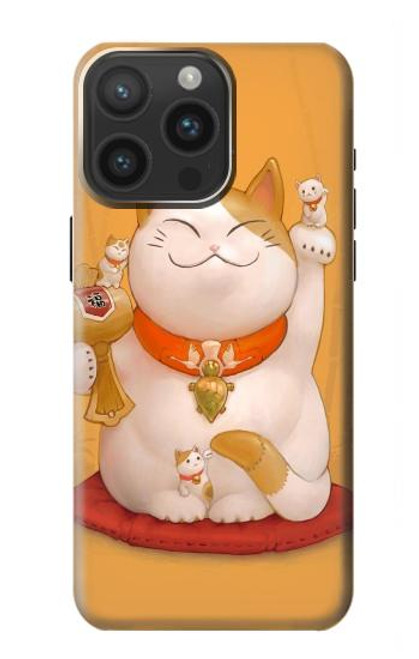 S1217 Maneki Neko Lucky Cat Case For iPhone 15 Pro Max