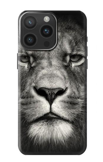 S1352 Lion Face Case For iPhone 15 Pro Max