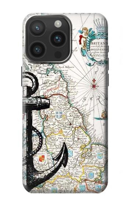 S1962 Nautical Chart Case For iPhone 15 Pro Max