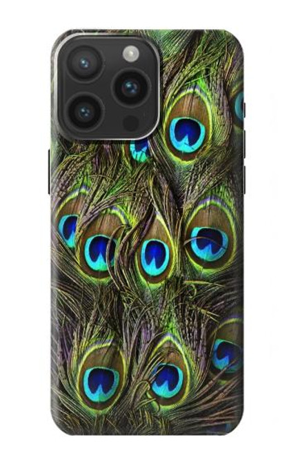 S1965 Peacock Feather Case For iPhone 15 Pro Max