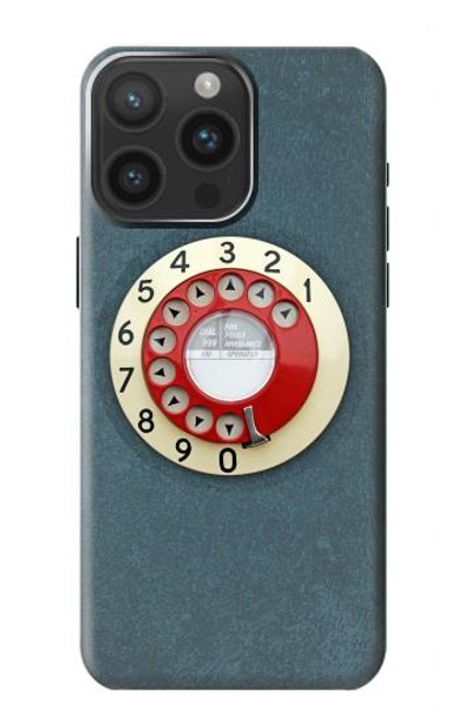 S1968 Rotary Dial Telephone Case For iPhone 15 Pro Max