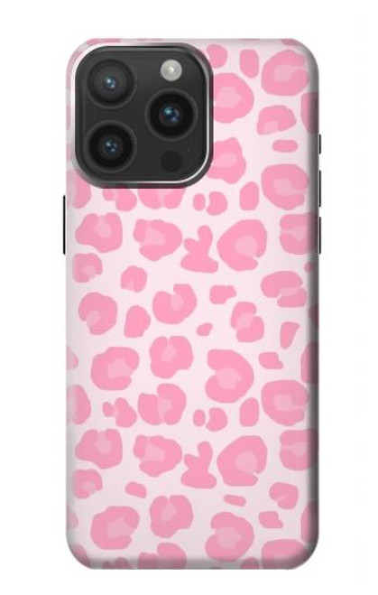 S2213 Pink Leopard Pattern Case For iPhone 15 Pro Max