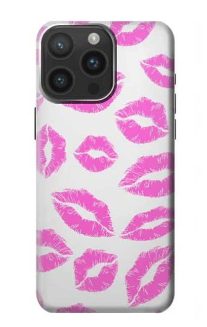 S2214 Pink Lips Kisses Case For iPhone 15 Pro Max